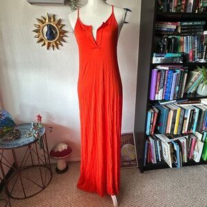 Joe Fresh Size Small Deep Orange Maxi dress
